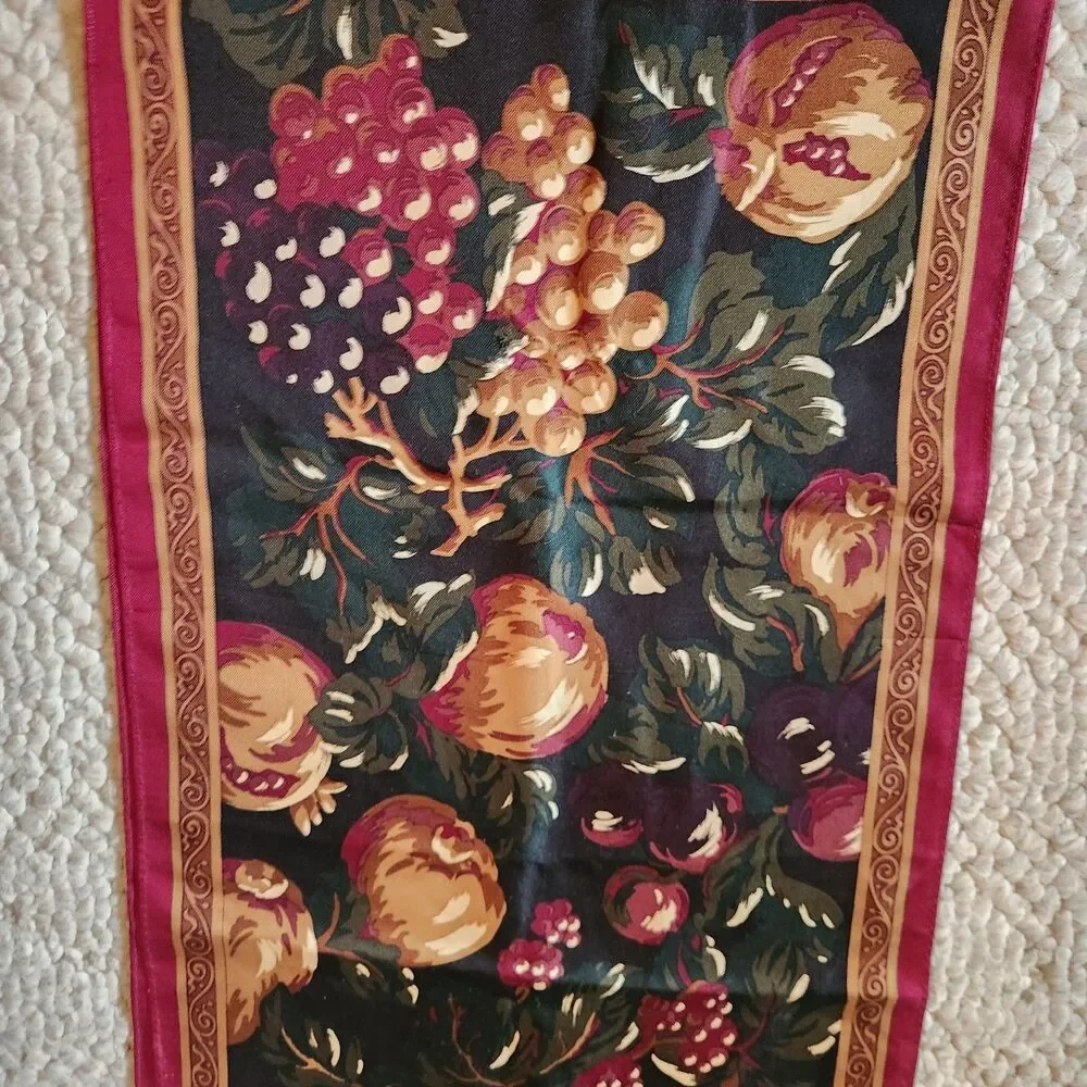 Womens Scarf Lot of 4 Burmel Talbots Unbranded Vintage Floral Tapestry Paisley